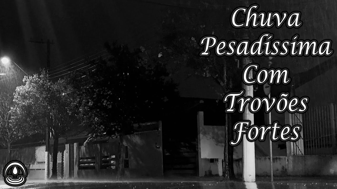 Som de CHUVA PESADÍSSIMA com TROVÕES FORTES para Dormir e Relaxar Profundamente