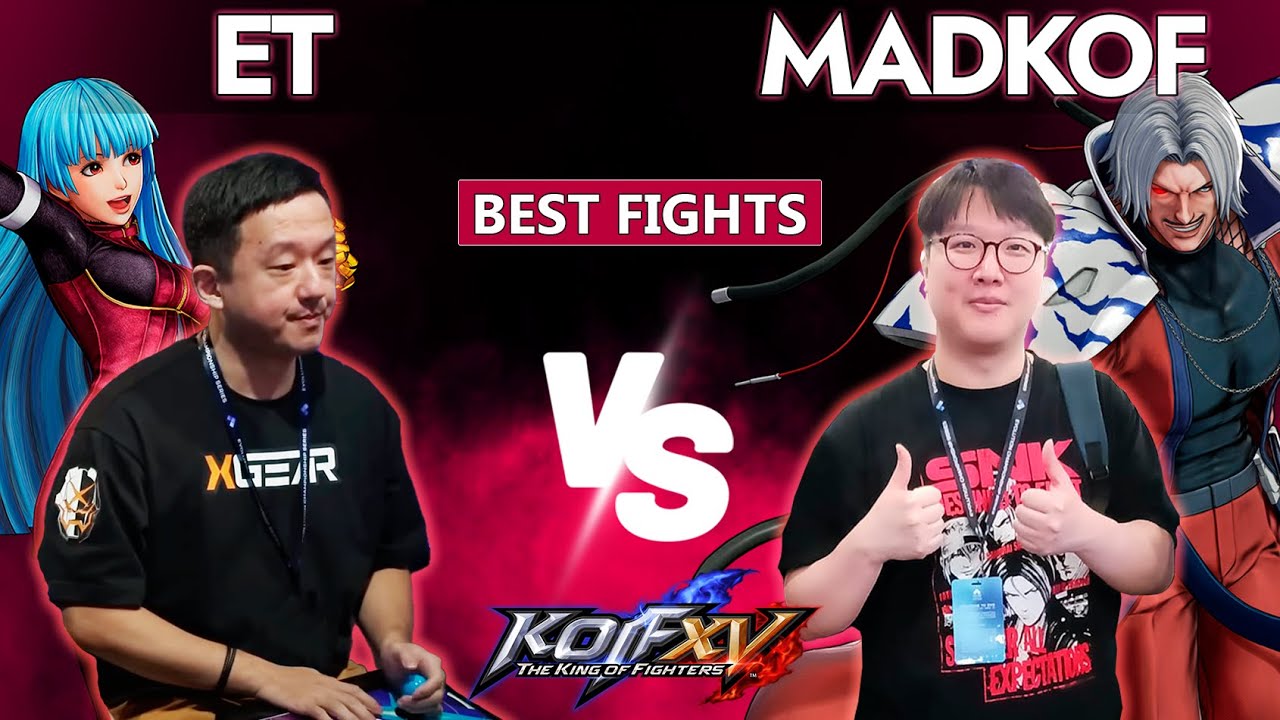 KOF XV  👽 ET (Kula, Heidern, Krohnen) vs MADKOF (Rugal, Heidern, Goenitz)  Best Fights KOF15