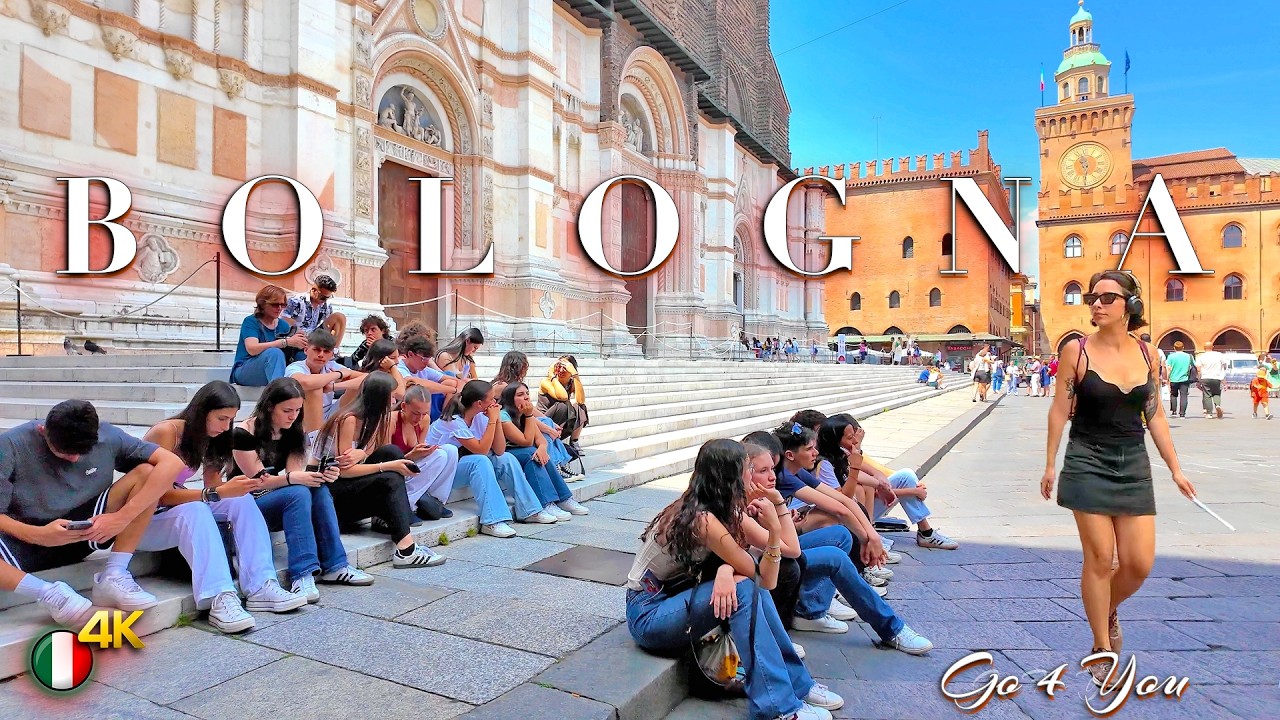 Bologna Italy 🇮🇹 Discover the City of Towers 4K Walking Tour | Ambient Sound of the City