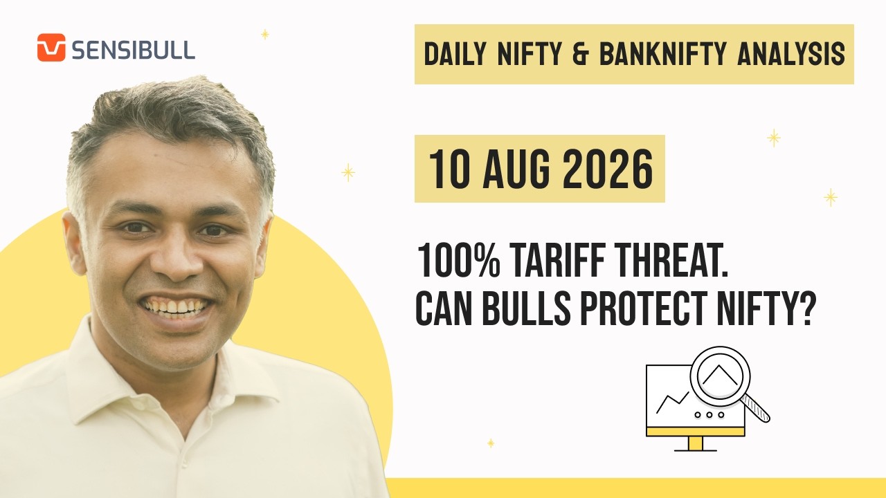NIFTY & BANK NIFTY Analysis for Tomorrow | Stock Market Outlook | 10 August 2026, Monday