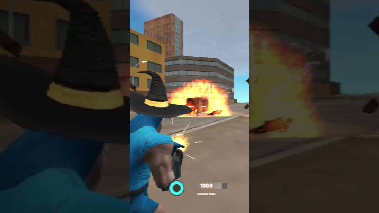 Reel ❌ Real gunde 😂 | Rope hero vioce town 