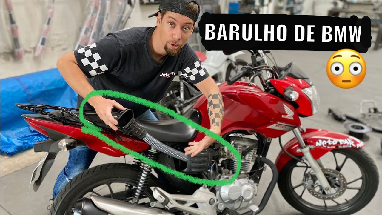 FILTRO DE AR SÓ O CANO 😳 essa vc nunca viu! (pra ficar com barulho muito mais alto tipo BMW GS 310)