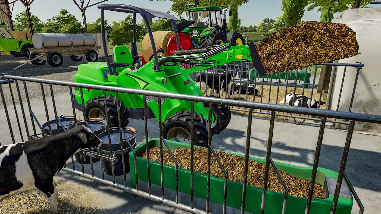 Уборка хижин для телят, полных навоза | Farming Simulator 22