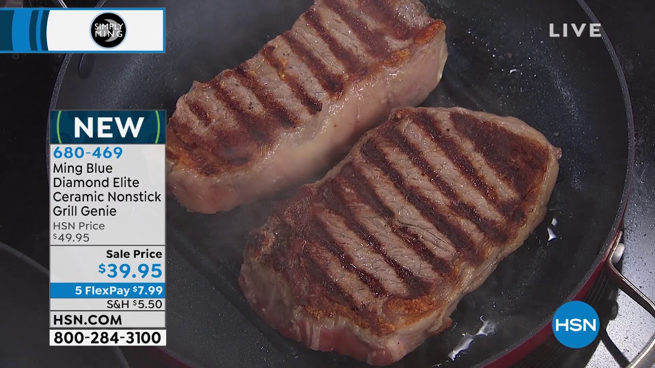 Ming Blue Diamond Elite Ceramic Nonstick Grill Genie