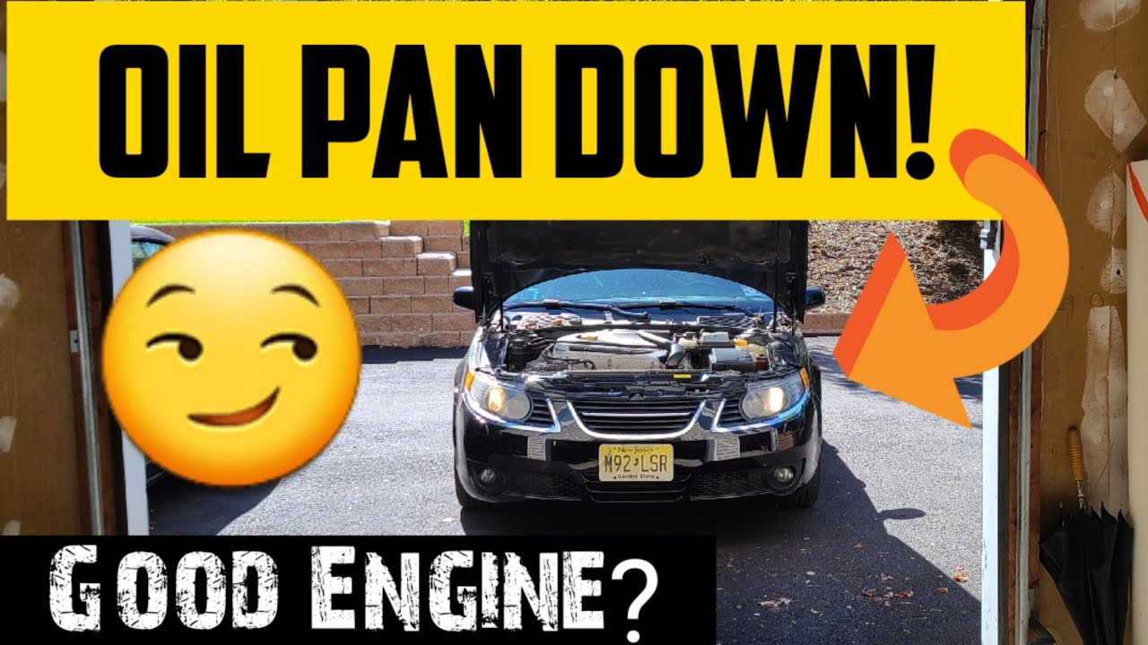Снятие масляного поддона на моём Copart SAAB 9-5 2008 года! У нас хорошие кости?