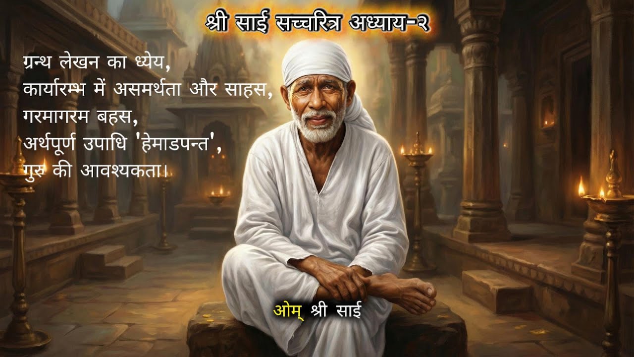 Shri Sai Satcharitra Adhyay 2 Hindi श्री साई सच्चरित्र अध्याय  २ Shirdi Sai Baba #saicharitra #hindi