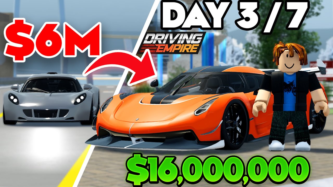 Going From POOR To JESKO In **ONE WEEK!** (Day 3/7) | Driving Empire
