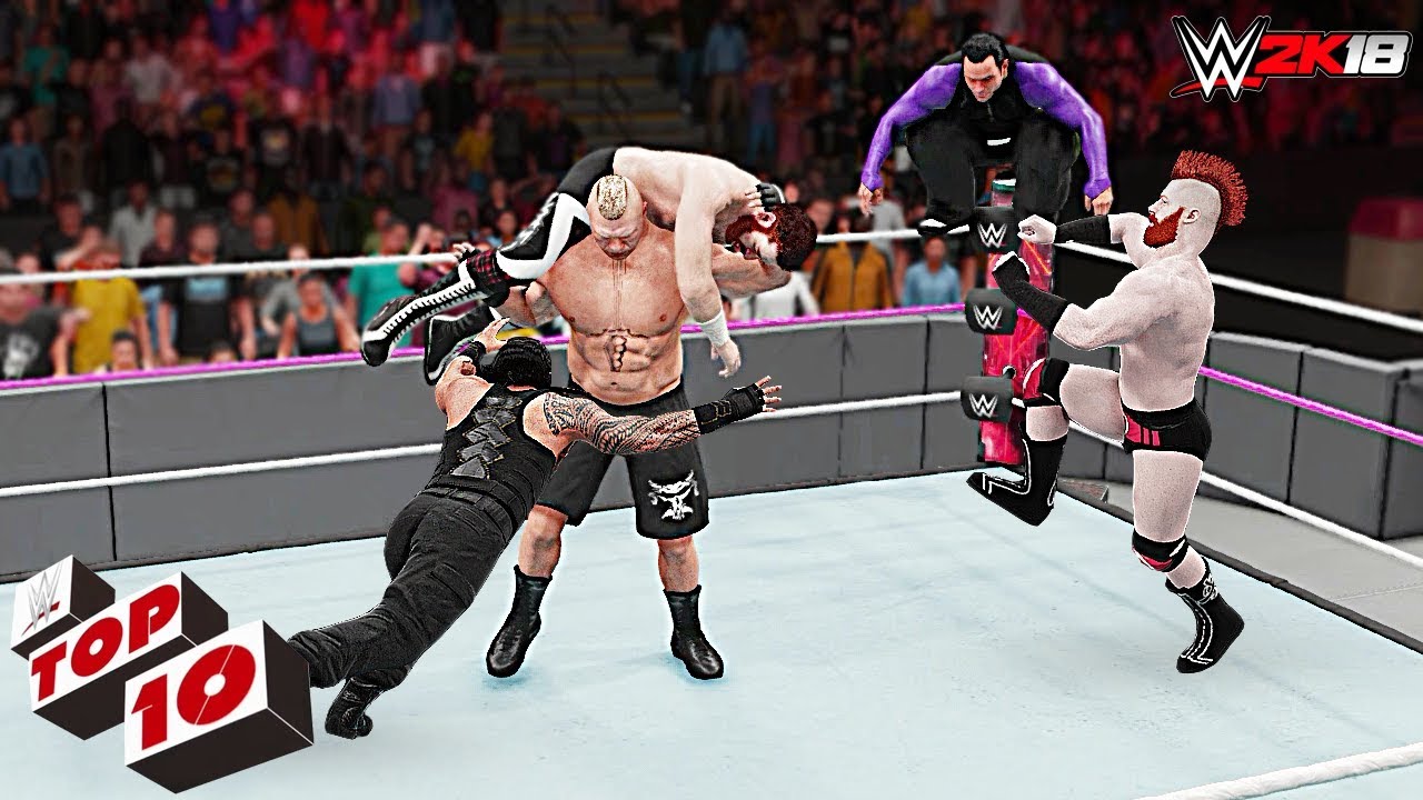 WWE 2K18 Top 10 Finisher Combinations! Part 5