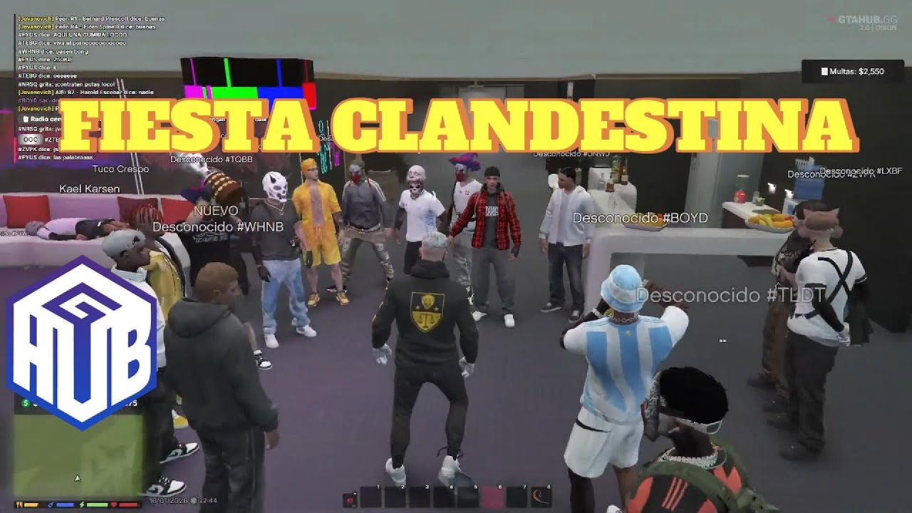 FIESTA CLANDESTINA en GTAHUB