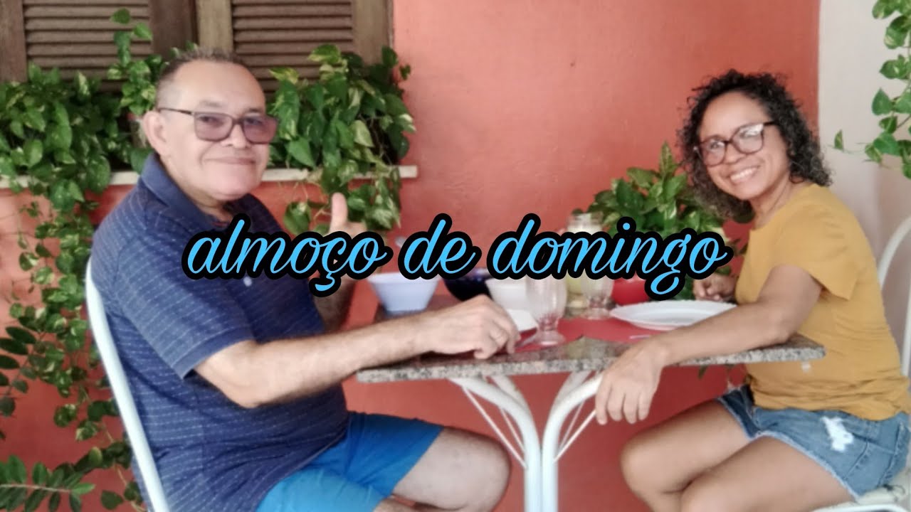 NOSSO ALMOÇO DE DOMINGO EM NOSSA ÁREA EXTERNA 