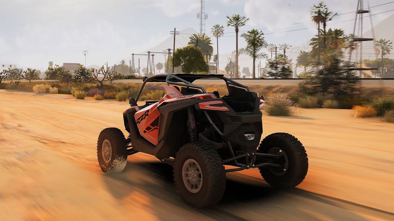 GTA 5 Maxed Out Dense Forest With Real Life Car Engine Sound Showcase On RTX4090 Ultra Settings