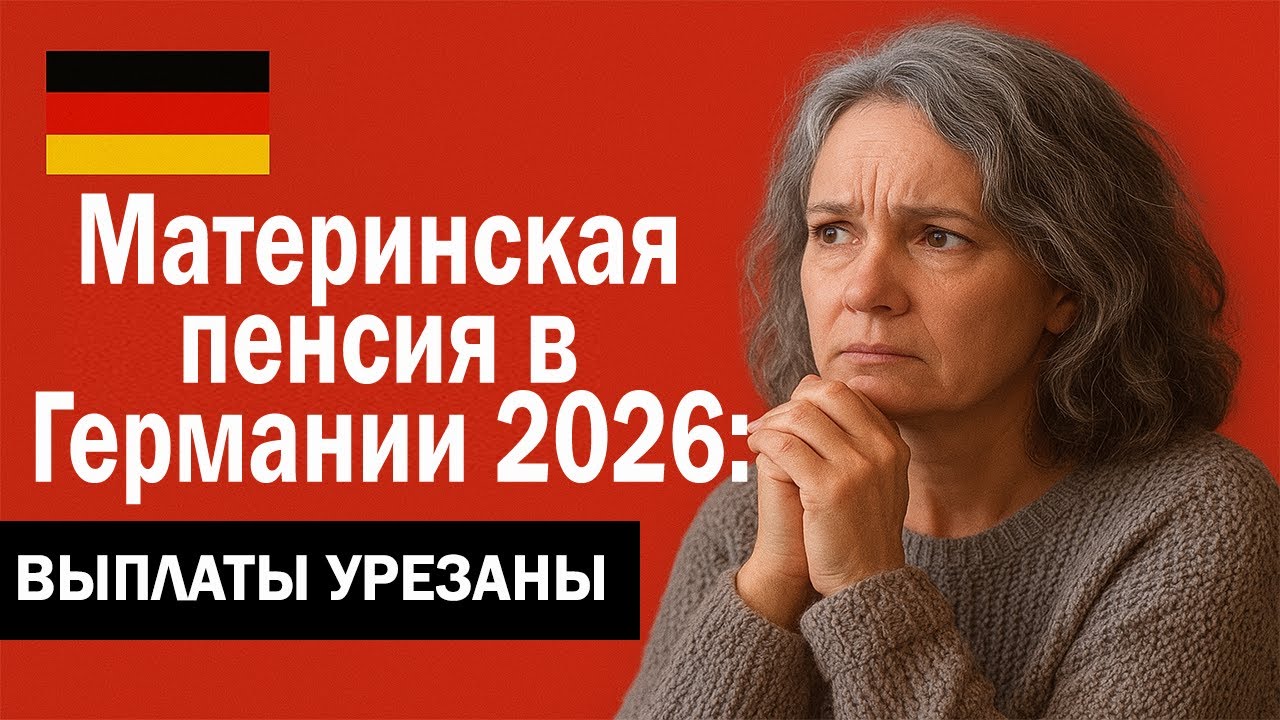 Материнская пенсия 2026 в Германии &mdash; почему выплаты урезали? Новые правила M&uuml;tterrente III