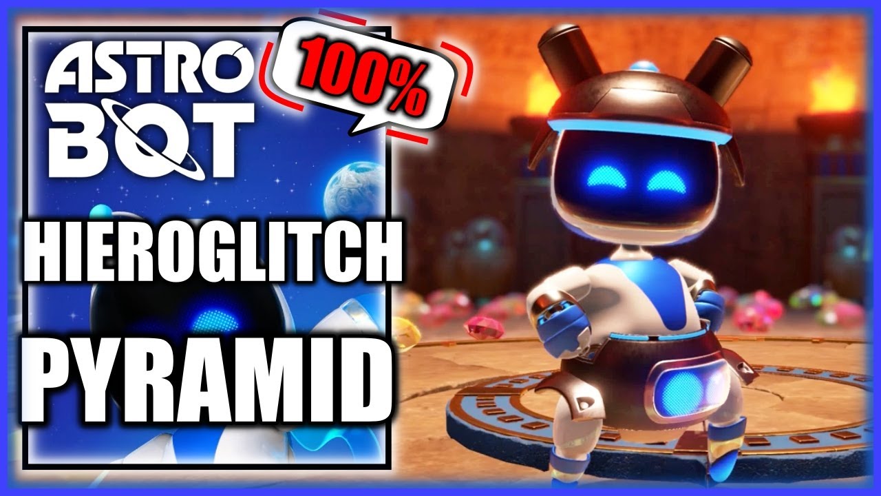 Astro Bot - Hieroglitch Pyramid 100% - All Bots & Puzzle Pieces (All Collectible Locations)