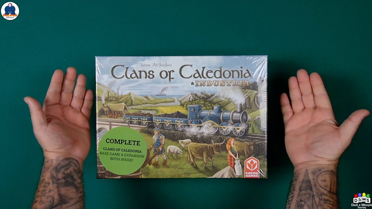 UNBOXING - CLANS OF CALEDONIA (2025 Edition) + INDUSTRIA (Expansion) - Board Games - 