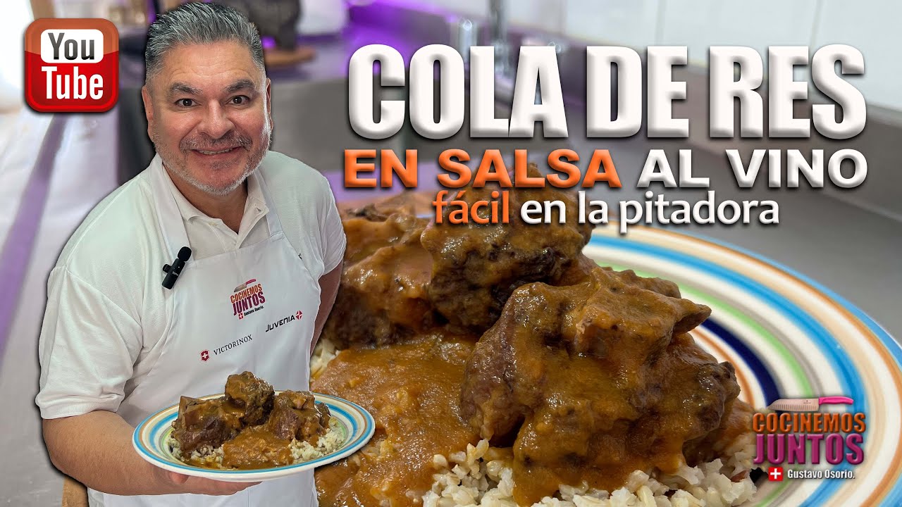 COLA DE RES EN SALSA AL VINO ✅💯 en olla exprés