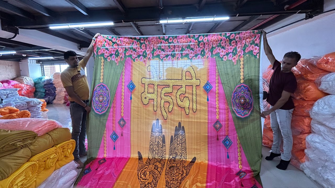 Wholesale Mandap Tent Fabrics: Roto & Digital Print for Wedding Planners,Surat wholsale market
