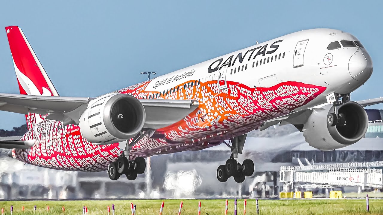 40 SUPER CLOSE UP TAKEOFFS and LANDINGS in 30 MINUTES | Melbourne Airport Plane Spotting [MEL/YMML]