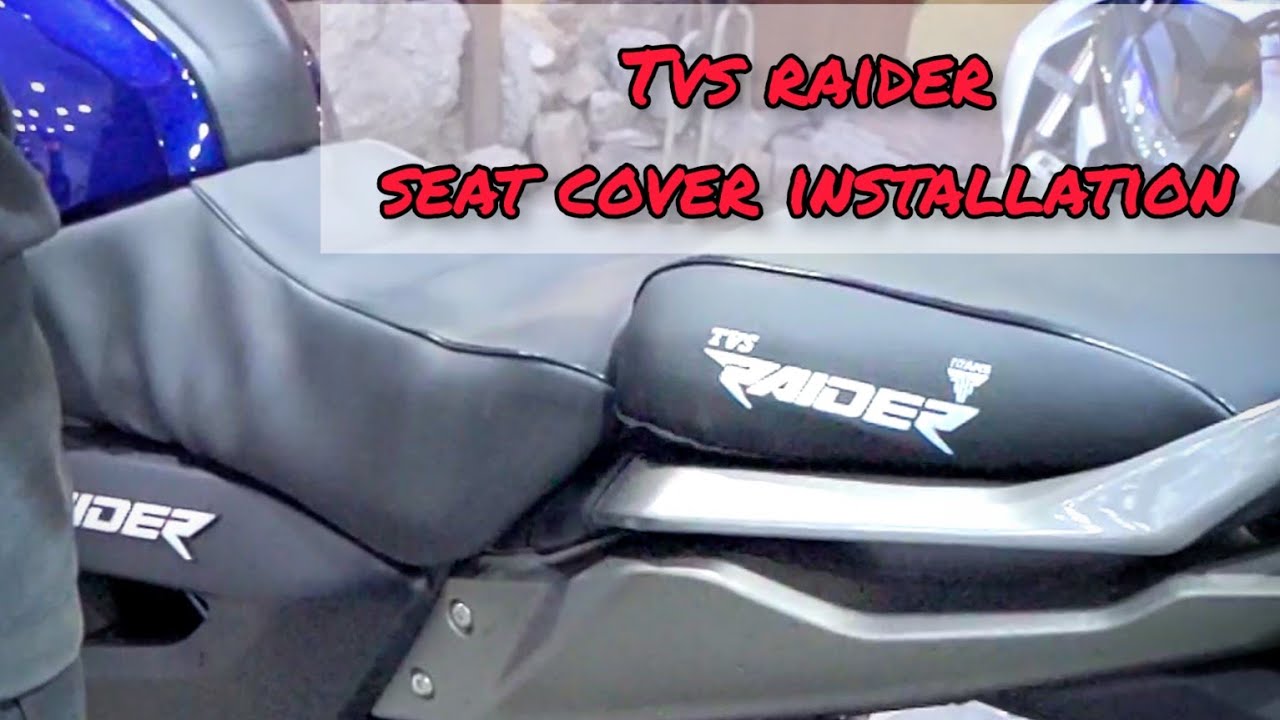 RAIDER SEAT COVER Installation ...#tvs #siliguri #youtubevideo  #trending #raider125