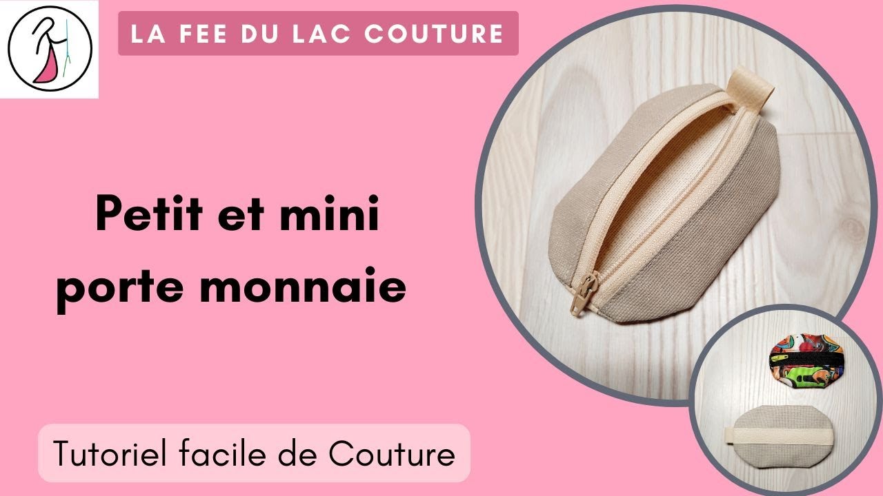 Tutoriel de couture facile: petit et mini porte-monnaie