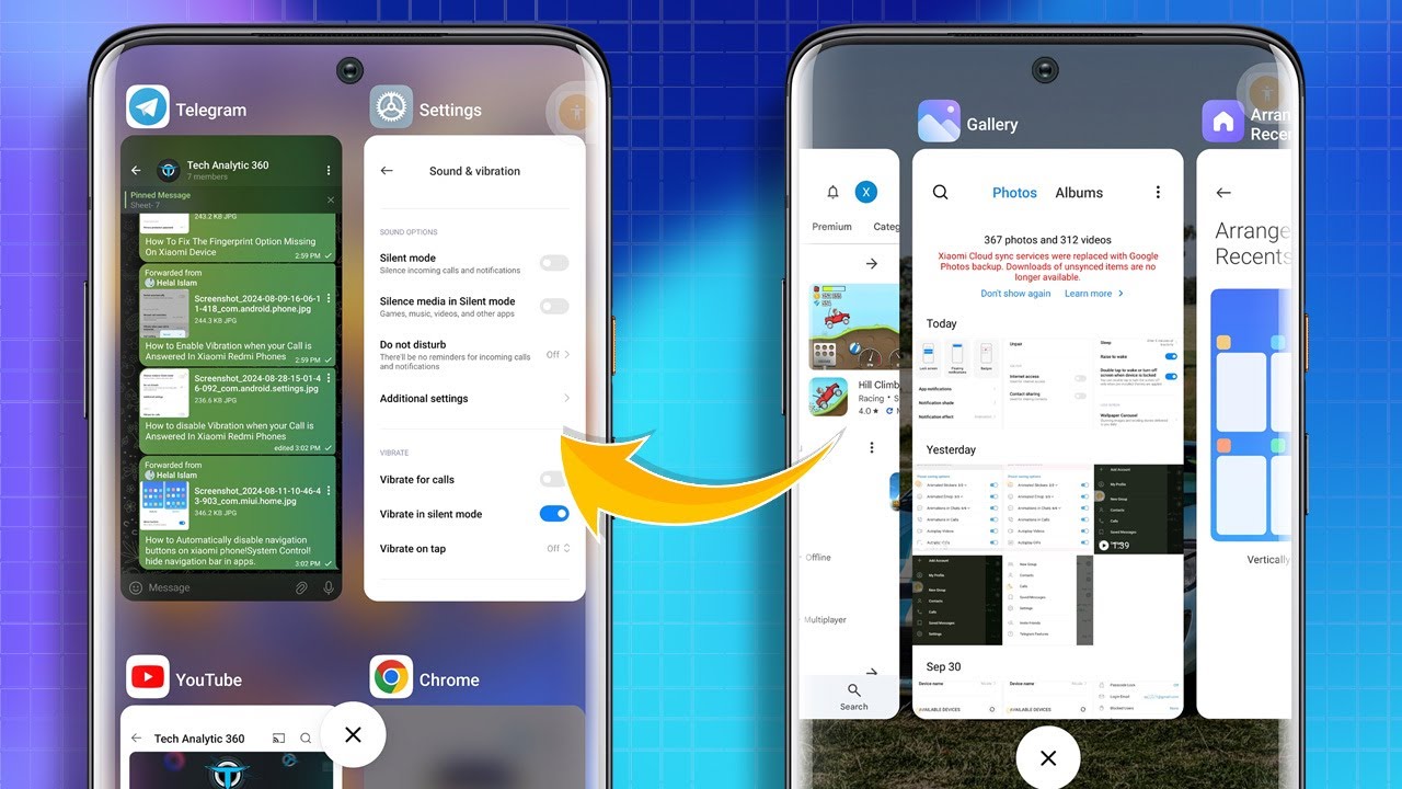 How to Change Recent Apps View Style on Xiaomi Phone | Customize Recent Apps Layout on Xiaomi