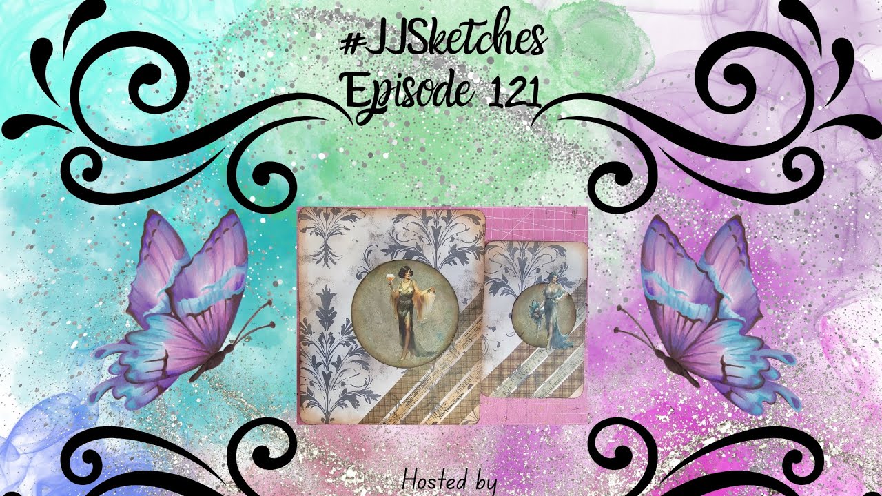 #jjsketches ep 121 hosted by @TrishisCrafting_Whimsy #usingwhatiown hosted by @TheCreativeBookShack 
