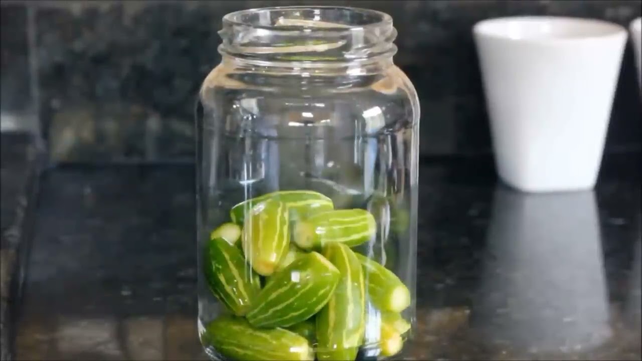Como fazer conserva de mini Pepinos Pepinos pequenos