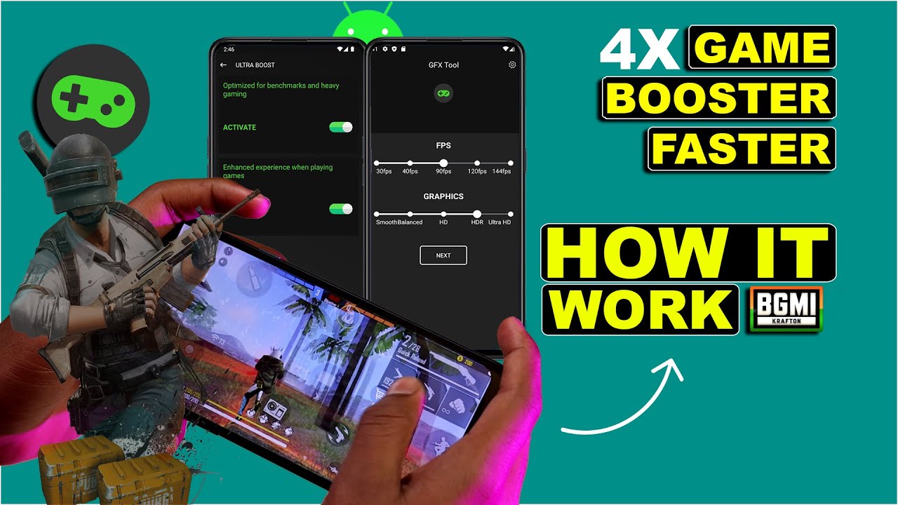 🎮How to work Game Booster 4X Faster | Game Booster 4X faster Kaise Kaam Karte hain