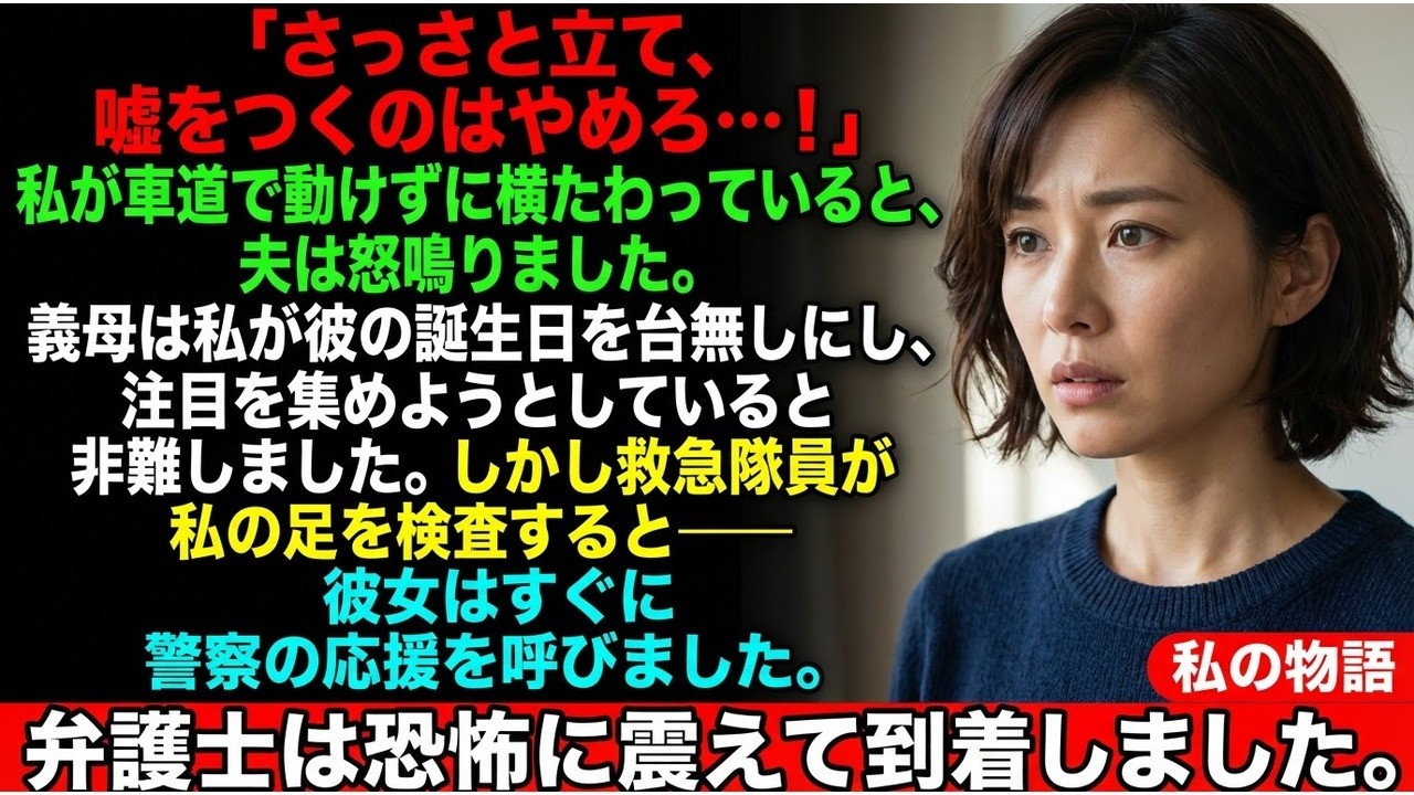 夫のいたずらで麻痺してしまった私 - 親は私を大げさだと言ったが、彼らは私の弁護士が…