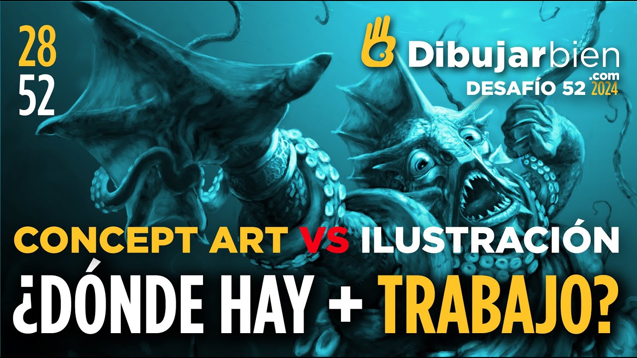¡CONCEPT ART VS ILUSTRACIÓN! Lo que debes saber si quieres ser profesional - #desafío52