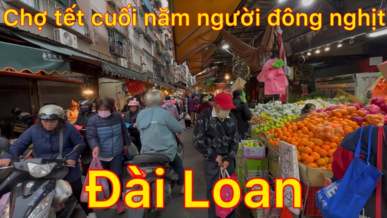 Chợ tết cuối năm giữa phố đài loan người đông nghịt - người khắp nơi kéo về shulin mua sắm tưng bừng