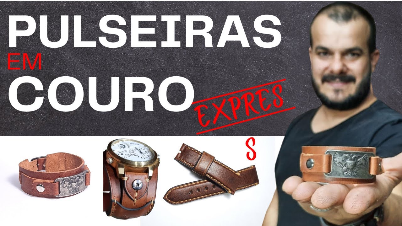 Pulseiras em Couro Express - NOVIDADE