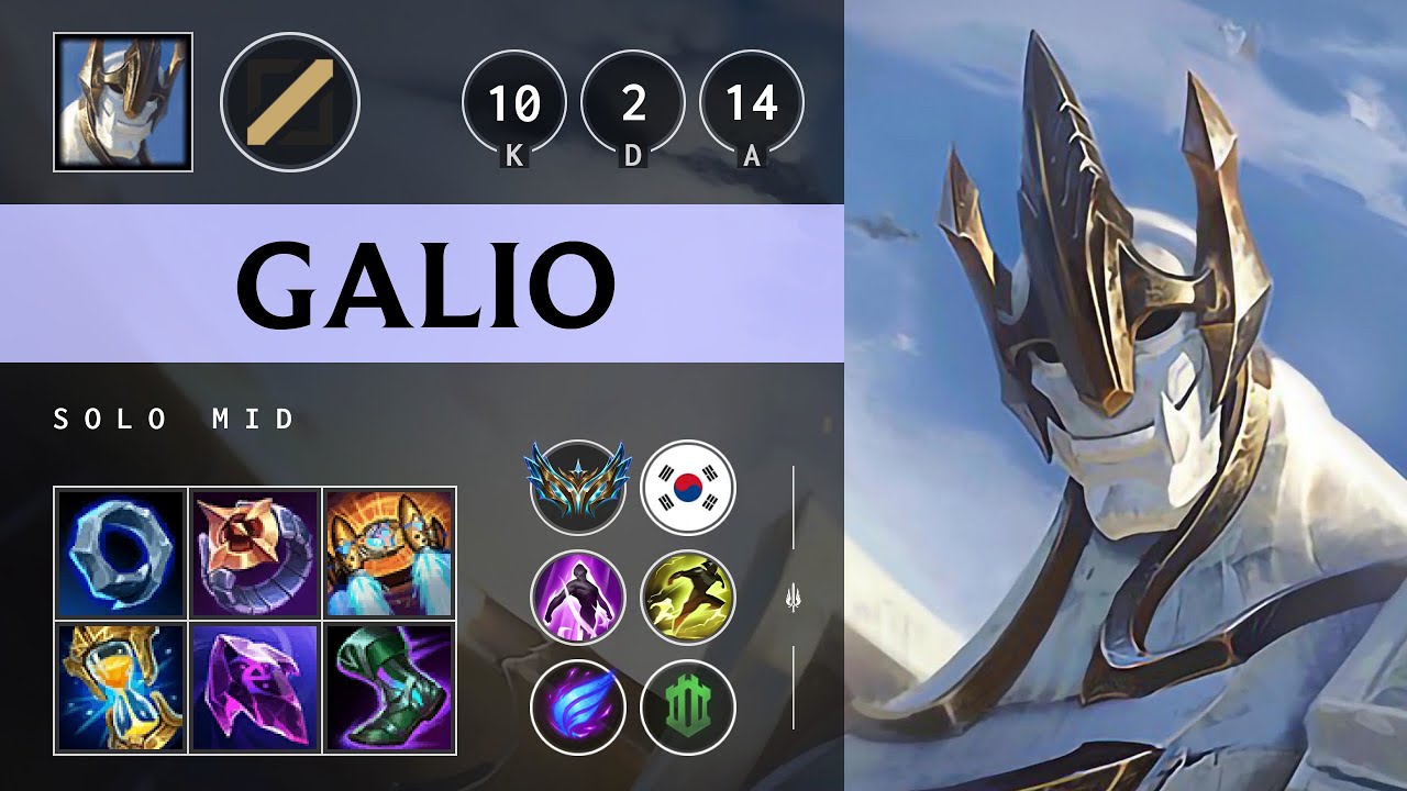 Galio Mid vs Jayce - KR Challenger Patch 25.19