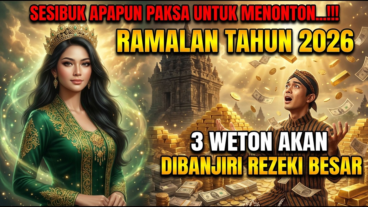 RAMALAN TAHUN 2026 ❗3 WETON Ini Dibanjiri Rejeki Besar