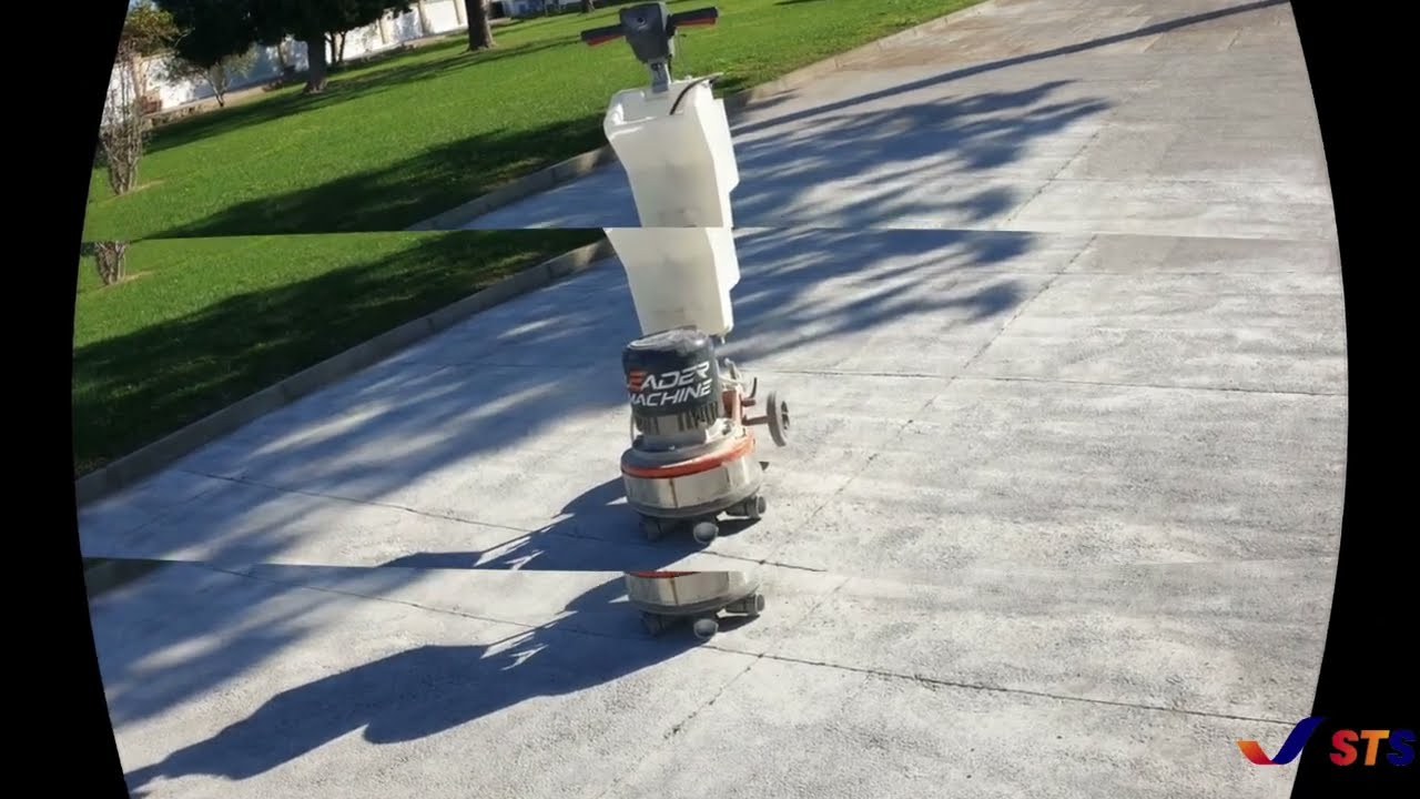 ABUJARDADO DE SOLERA DE HORMIGÓN CON LEADER MACHINE LMA