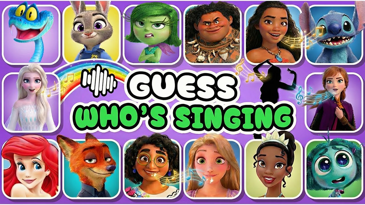 Guess 60 Disney Songs 🎙️🌈🎶 Guess Who's Singing | Zootopia 2, Moana, Elsa, Mufasa, Rapunzel, Ariel