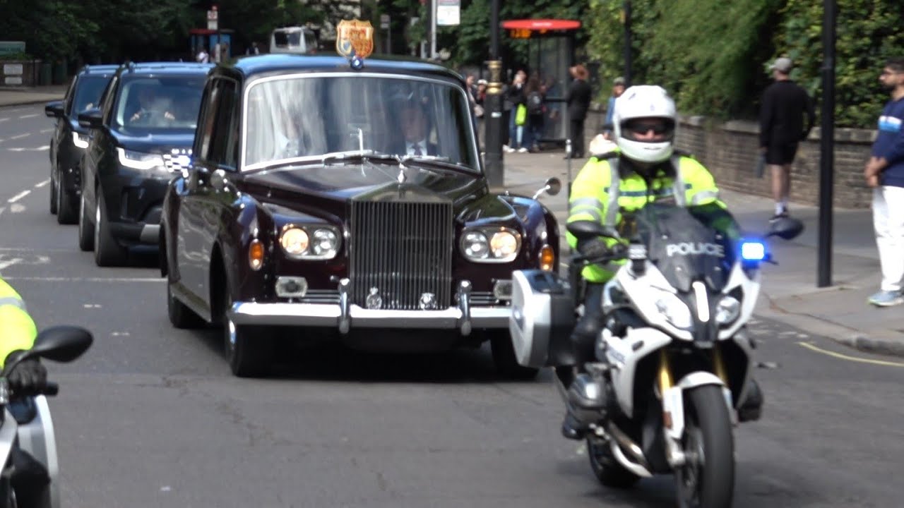 Members of the royal family arriving at Trooping the Colour