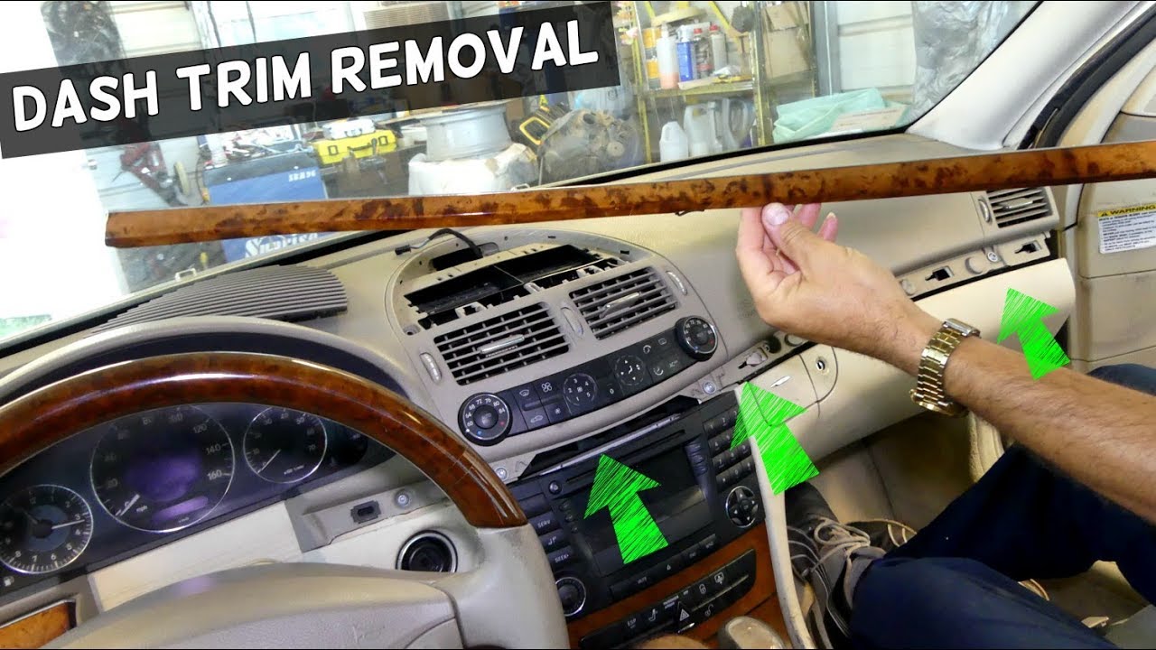 DASH TRIM REMOVAL ON MERCEDES W211