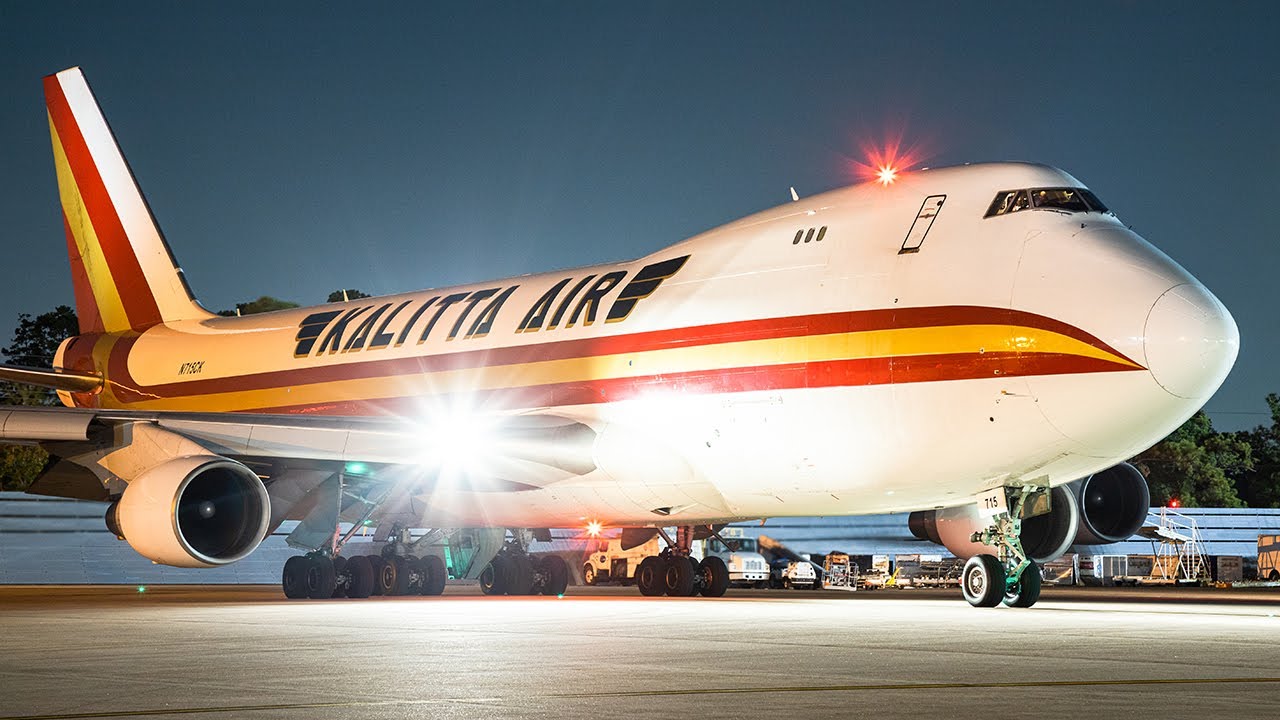 Into the Night - Kalitta 747 Pushback