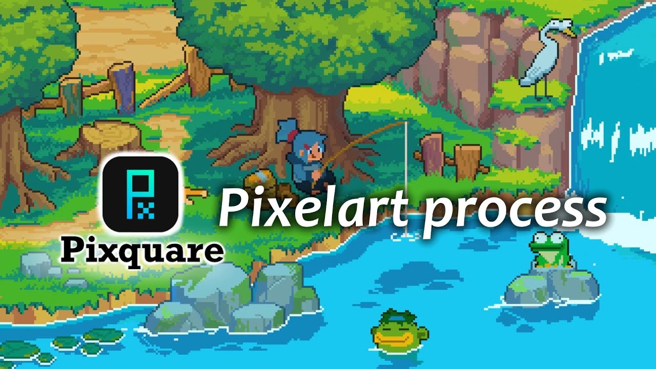 Fishing | Pixquare Pixelart Speed Paint [041]