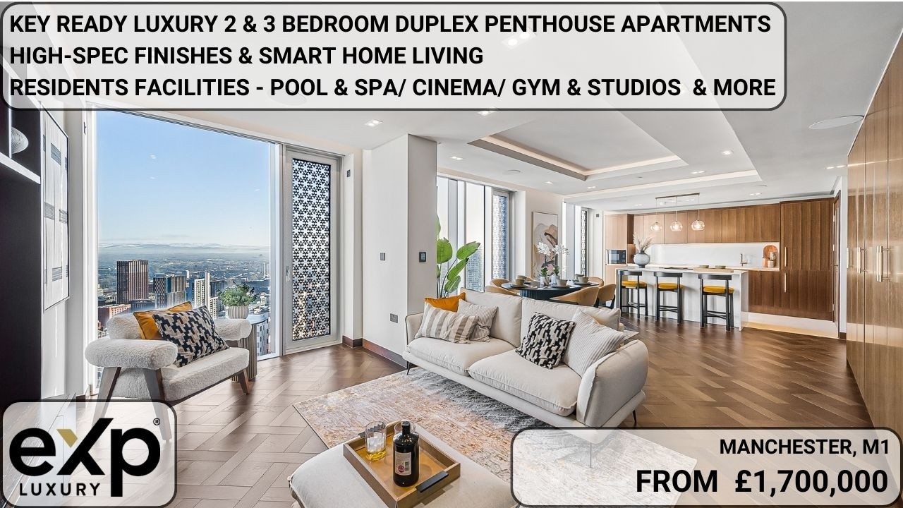 £𝟯,𝟱𝟬𝟬,𝟬𝟬𝟬 | 𝗨𝗹𝘁𝗿𝗮-𝗟𝘂𝘅𝘂𝗿𝘆 𝗗𝘂𝗽𝗹𝗲𝘅 𝗣𝗲𝗻𝘁𝗵𝗼𝘂𝘀𝗲 𝗳𝗼𝗿 𝗦𝗮𝗹𝗲 𝗶𝗻 𝗠𝗮𝗻𝗰𝗵𝗲𝘀𝘁𝗲𝗿 𝗠𝟭 |  #penthouse