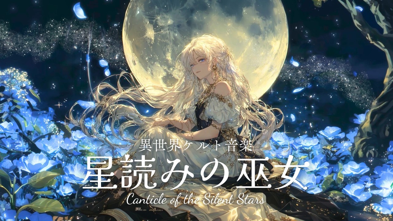 【異世界ケルト音楽】 静かな夜に浸るための幻想ファンタジーBGM | 星読みの巫女 | モーネと月に思いを馳せる1時間 ー Canticle of the Silent Stars【作業用BGM】