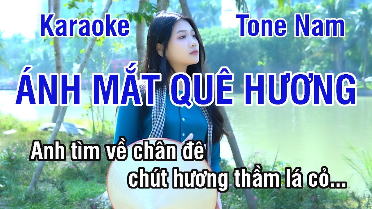 Ánh Mắt Quê Hương Karaoke ❖ Beat Chuẩn Tone Nam (La Thứ) ► Karaoke Lê Thiết