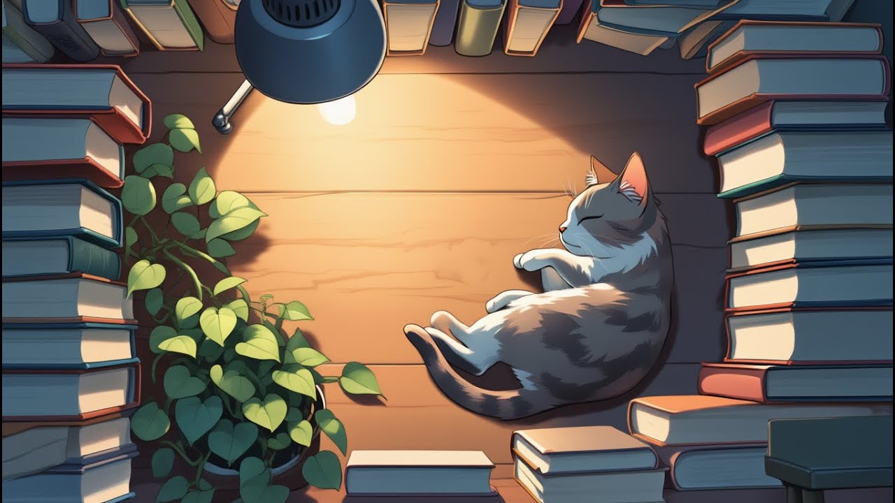 Calm Cat Music with Gentle Purring – Peaceful Rest (3 Hours) | Cat Music Room 🐾