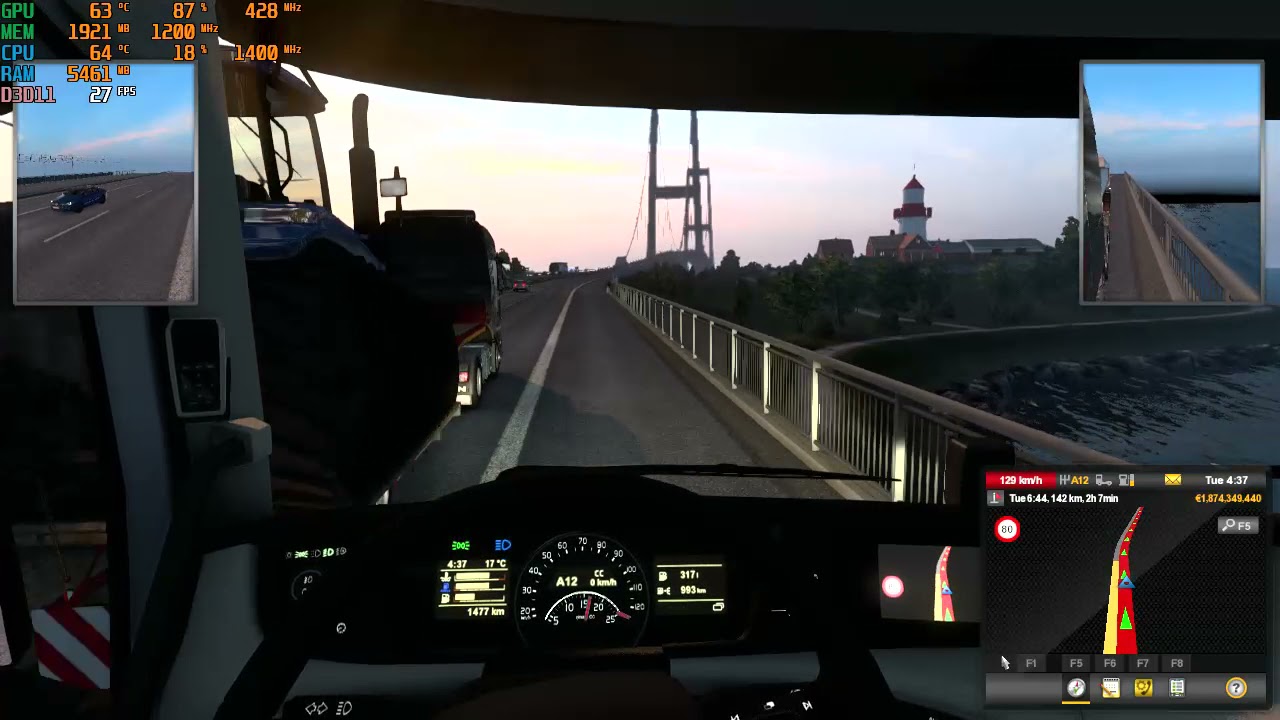 Euro Truck Simulator2 v1.40   Aspire 3 - Ryzen 7 3700u with Radeon Rx Vega 10 graphics, Windows 10.