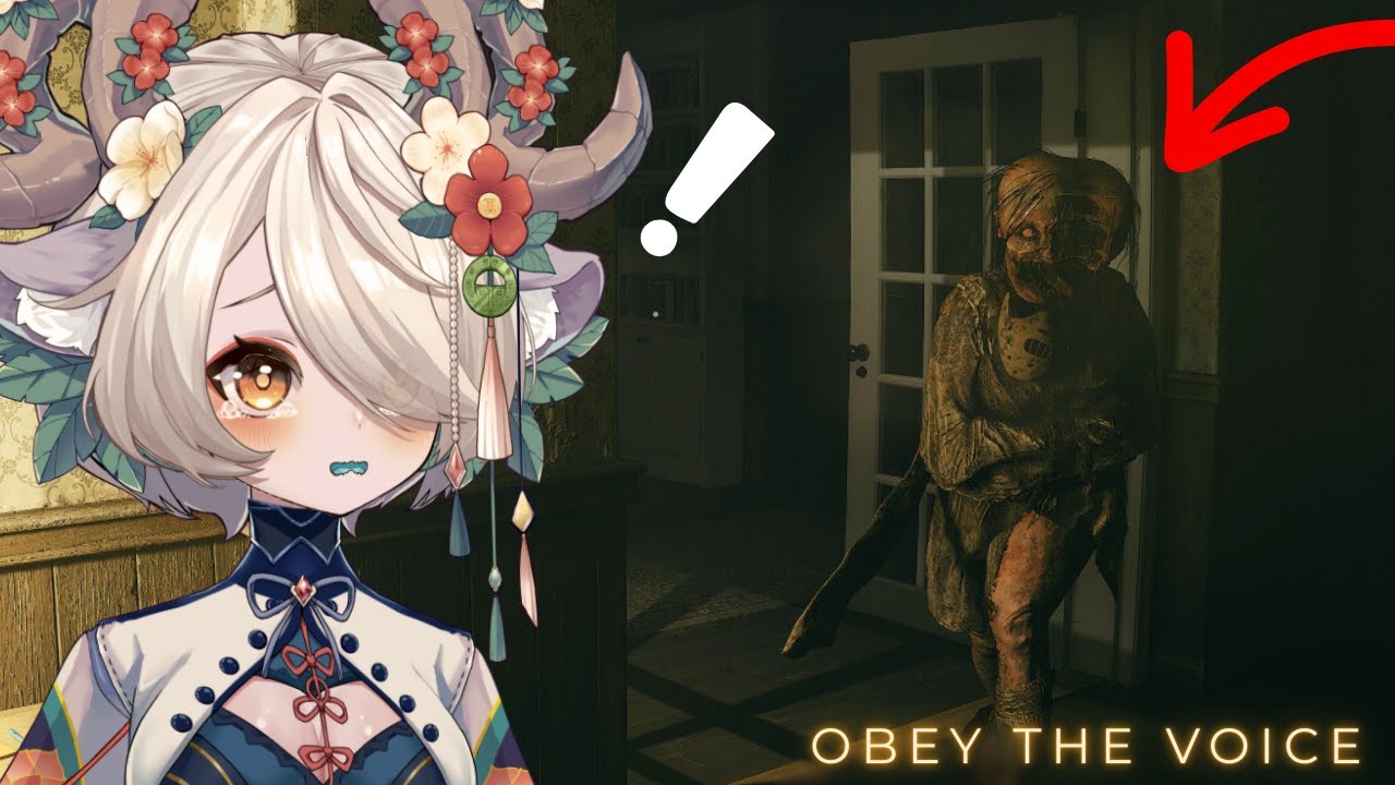 [OBEY THE VOICE] vtuber plays horror game and cries | Vtuber 🌿