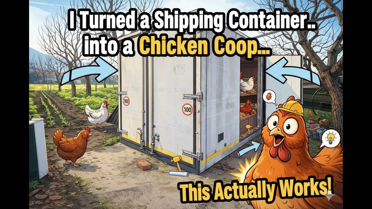 I Turned a Shipping Container into a Chicken Coop… This Actually Works!