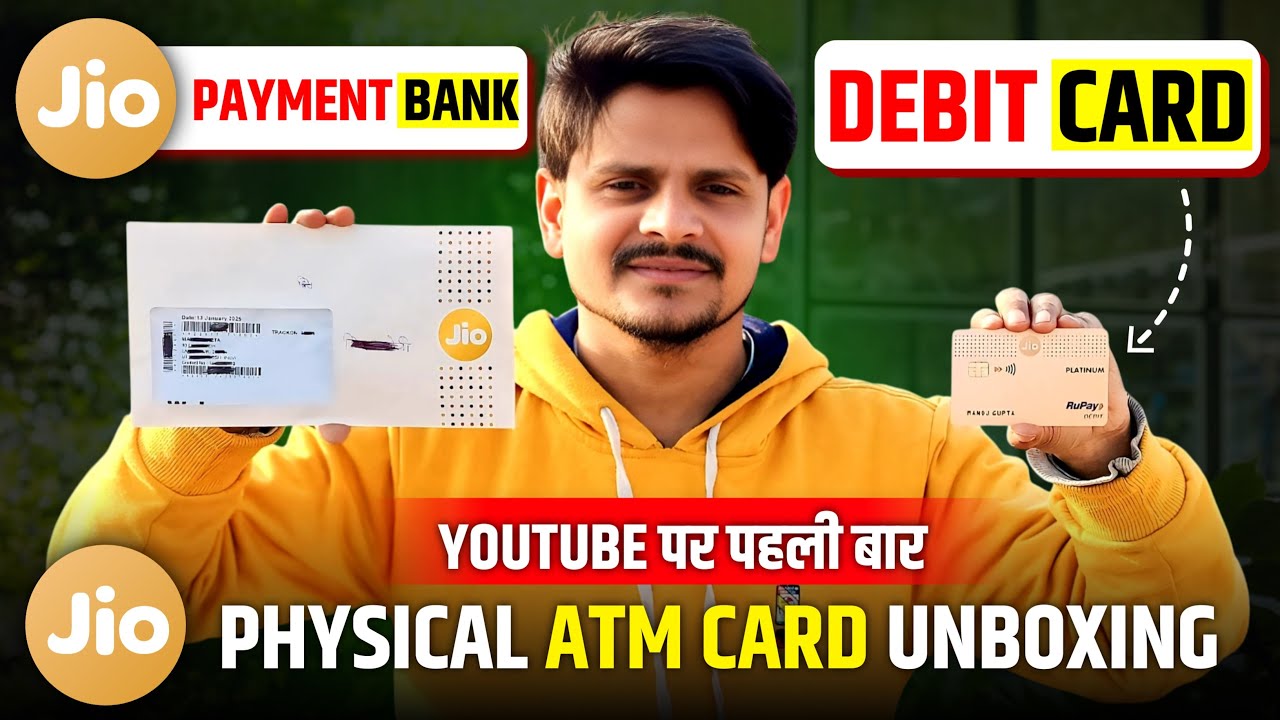 Jio Payments Bank Debit Card Unboxing | Jio Bank ATM Card | Full Review | Jio Debit Card Apply 2025