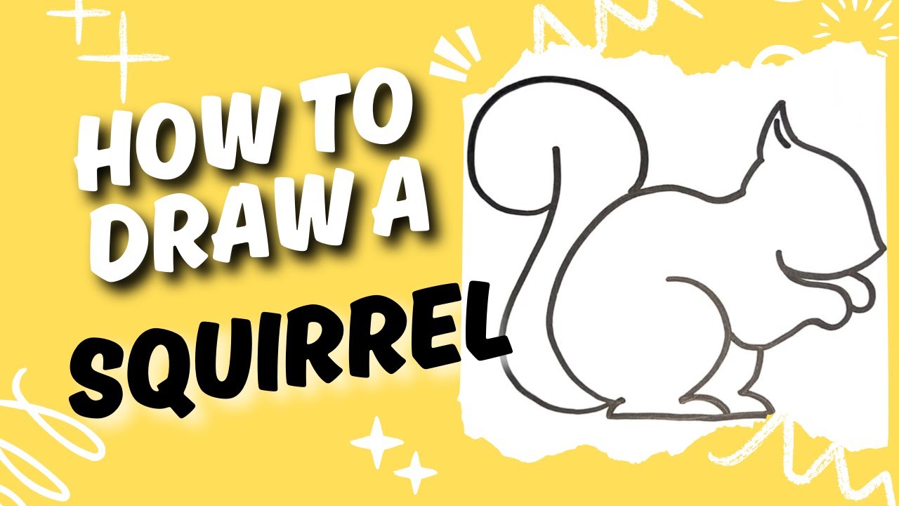 HOW TO DRAW A SQUIRREL - STEP BY STEP - Ronnie Jokes