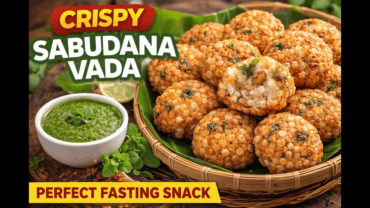 Crispy Sabudana Vada Recipe | Perfect Fasting Snack