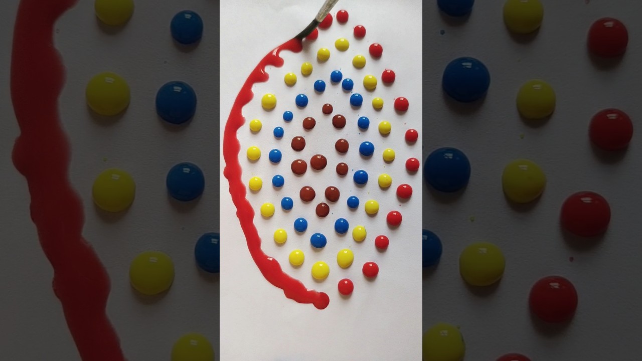 🔴🟡🔵 water color drops 💧